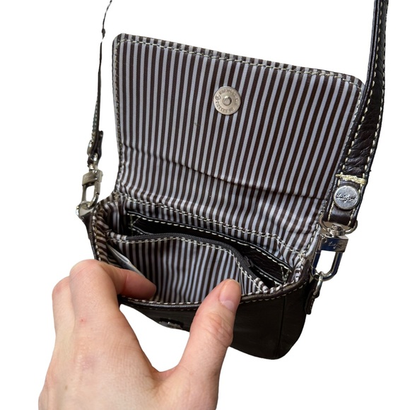 Thirty One Purse Womens Crossbody Faux Leather Convertible Belt Bag Brown - Picture 9 of 10